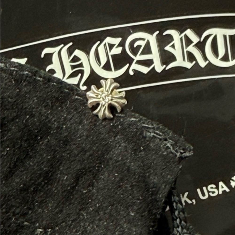 Chrome Hearts Maltese Cross Single Stud w/ diamond Earring 100% Authentic